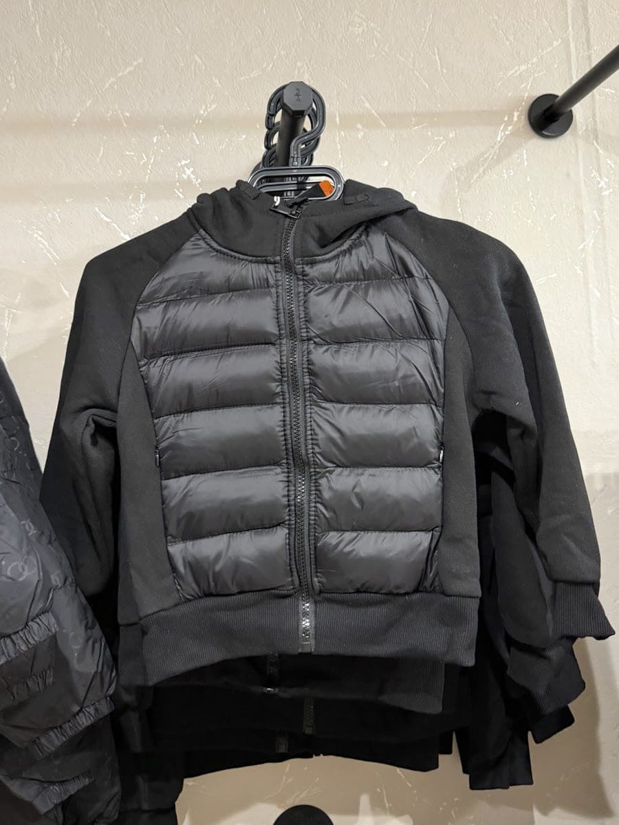 Veste hybride matelassée noire